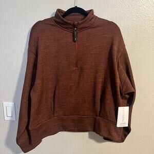 NWT Athleta Altitude Polartec Half Zip Sweatshirt Size XL